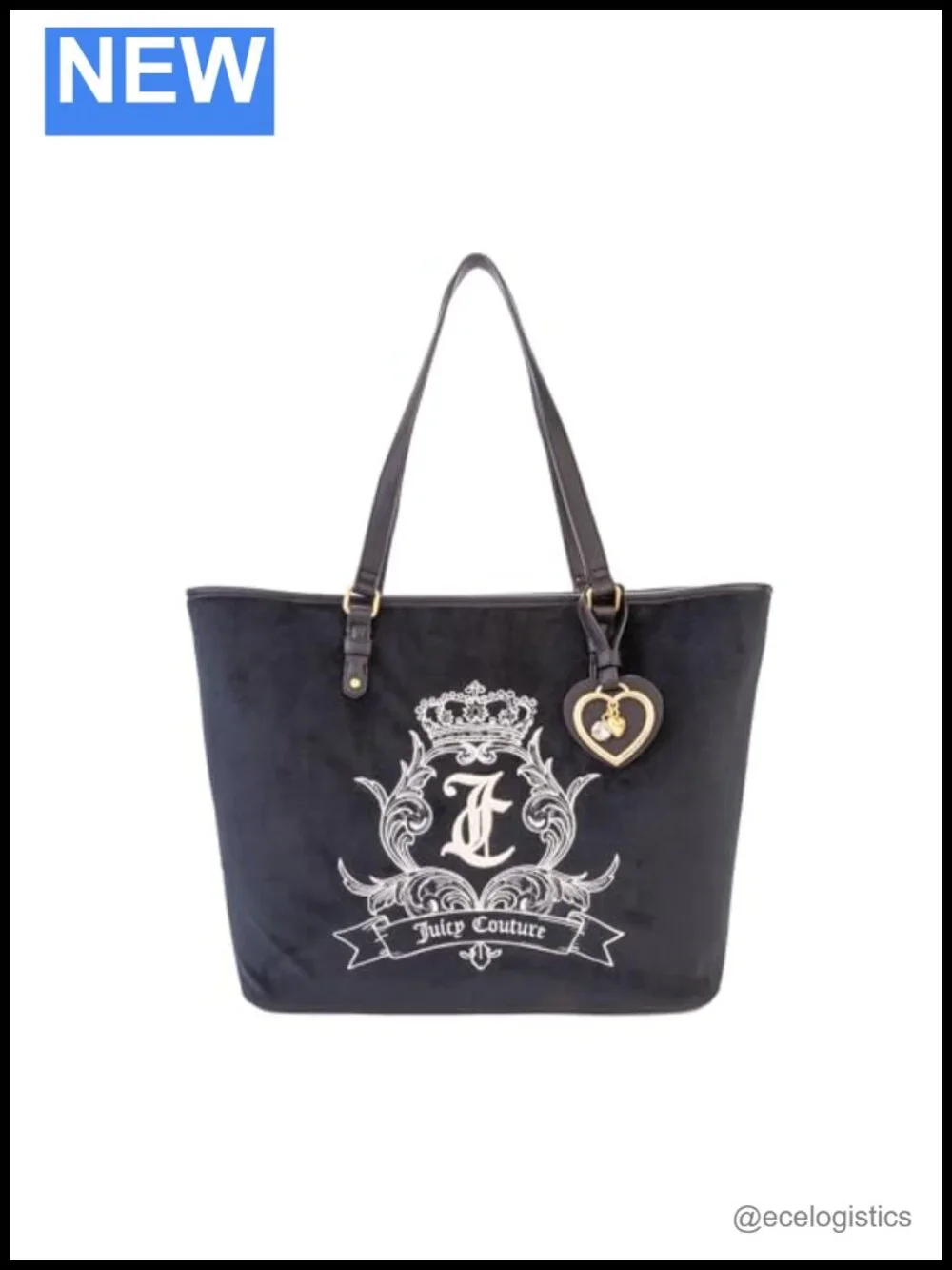 Juicy Couture Tote Bag, Adjustable Shoulder Strap Spacious Interior,
